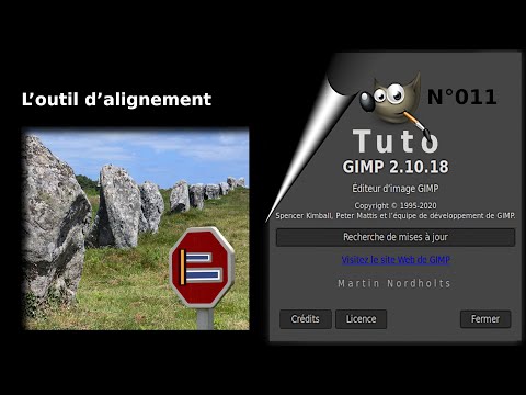 Tuto Gimp 2 10 18 pour débutant -011- L’outil d’alignement