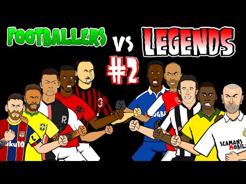 ⚽️#2 - FOOTBALLERS vs LEGENDS⚽️ Feat Pele Messi Neymar Zidane & more!