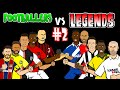 ⚽️#2 - FOOTBALLERS vs LEGENDS⚽️ Feat Pele Messi Neymar Zidane & more!