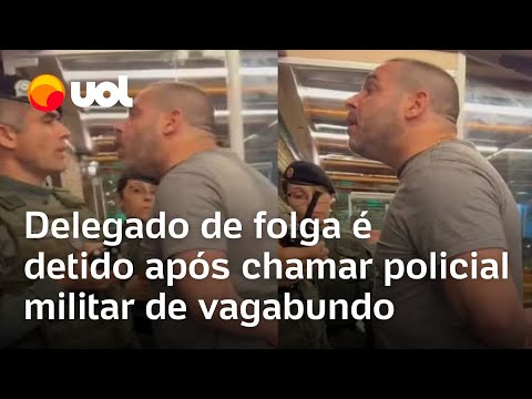 Drunk police officer arrested after insulting military police officer in Ceará: 'Vagabond'; Watch...