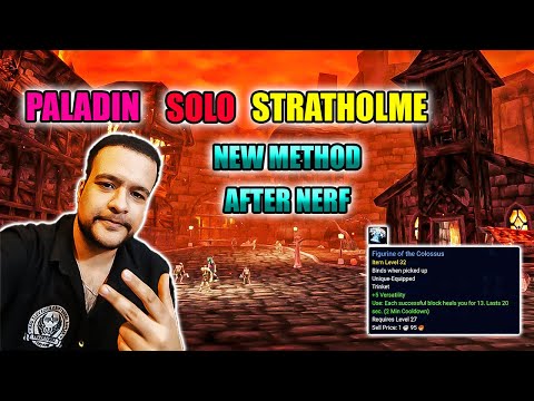 TBC PTR -STRATHOLME solo paladin new method for nerf -200 mobs in 3 pull (250Gold Per H)