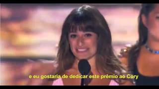 Discurso de Lea Michele sobre Cory Monteith no Teen Choice Awards LEGENDADO