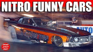 2013 March Meet Nitro Nostalgia Funny Cars Drag Racing Car Video
