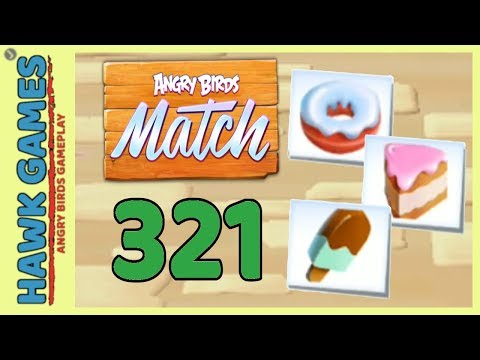 Angry Birds Match ⭐ Level 321 - Walkthrough, No Boosters