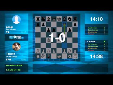 Chess Game Analysis: ToneyJ - paegi : 1-0 (By ChessFriends.com)