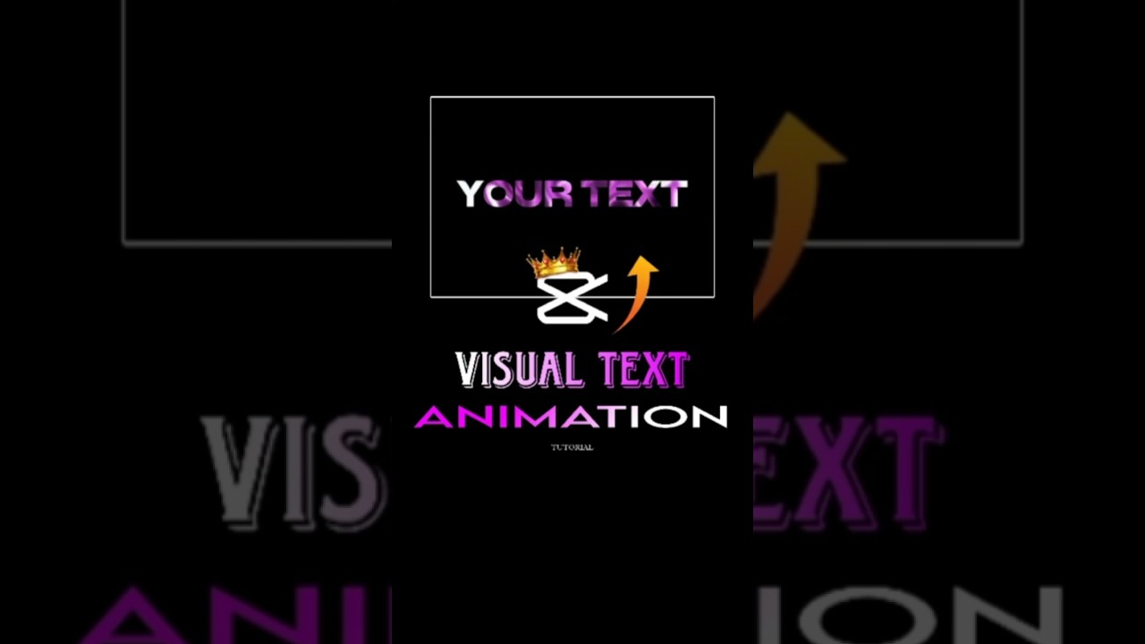 VISUAL TEXT ANIMATION TUTORIAL | CAPCUT EDITING | #shorts #edit #tutorial #viral
