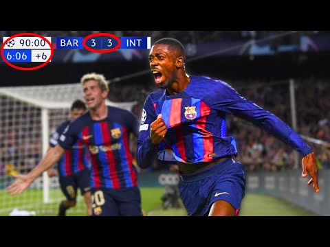 The Day Barcelona End Up in a Dramatic UCL Battle vs Inter Milan