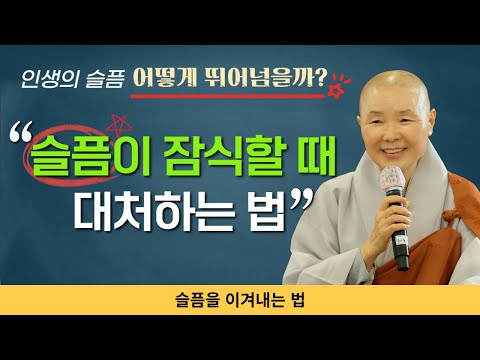 마음의 슬픔 어떻게 극복할까? / 슬픔에 빠진 사람들을 위한 슬픔 이겨내는 법