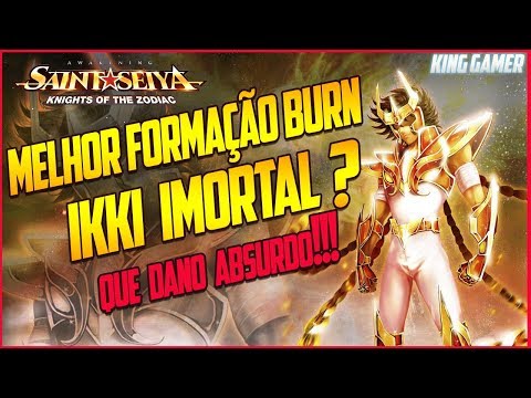 TIME DE FOGO (BURN) DANO MONSTRUOSO!!! // Saint Seiya Awakening