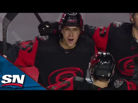 Hurricanes' Teravainen Finishes 2-on-1 Rush After Taking Stretch Pass From Andersen