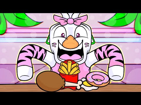 Glamrock Chica Goes On a Wild Eating Spree in FNAF! 😱