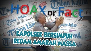 Hoax or Fact: Kapolsek Bersimpuh Meredam Amarah Massa yang Bawa Senjata Tajam