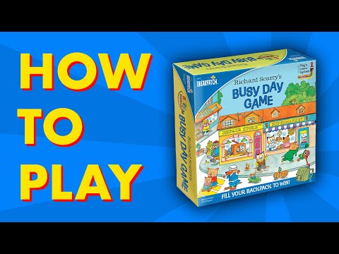 HOW TO PLAY - Richard Scarry: BUSY DAY GAME - University Games