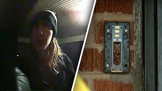 Brazen Porch Pirate Filmed by Home Security Camera as He Steals It