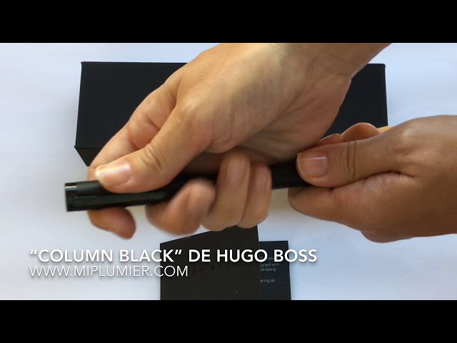 Vídeo relacionado con HUGO BOSS caso de escritura Writing Set Black negro