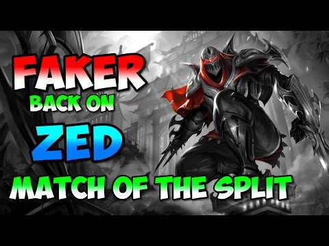 Faker back on Zed 2017 LCK Spring SKT v KT final game