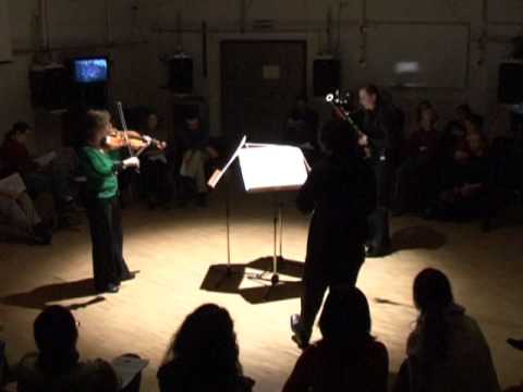Jesse Broekman- Langs Rafels, for clarinet, viola, bassoon, and live electronics