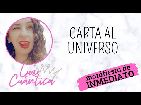 Letter to the universe