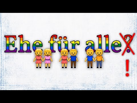 Was lange währt, wird endlich gut... Die Ehe für alle kommt