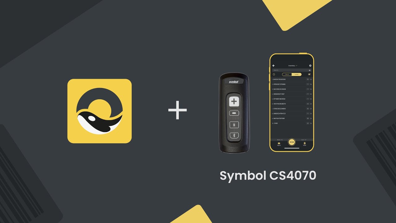 How to connect a symbol CS4070 bluetooth barcode scanner and Orca Scan