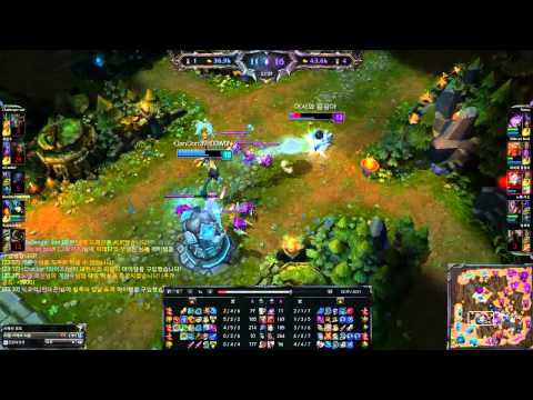 [milkpig] SKT t1 Faker (top gragas) vs Irelia 07-11-2014 KR soloQ