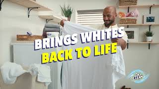 OxiClean Brings whites back to life