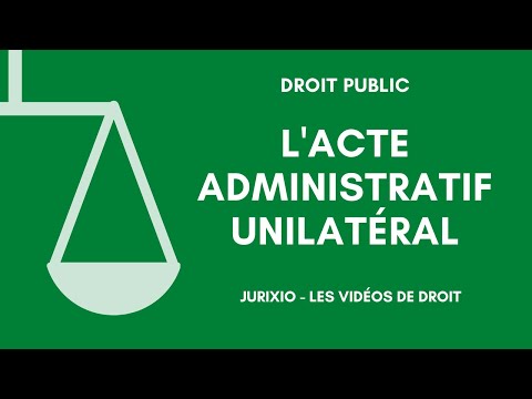 The concept of unilateral administrative act