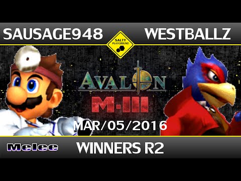 Avalon M-III - sausage948 (Doc) Vs Tempo | Westballz (Falco, Cpt. Falcon) - SSBM Winners R2
