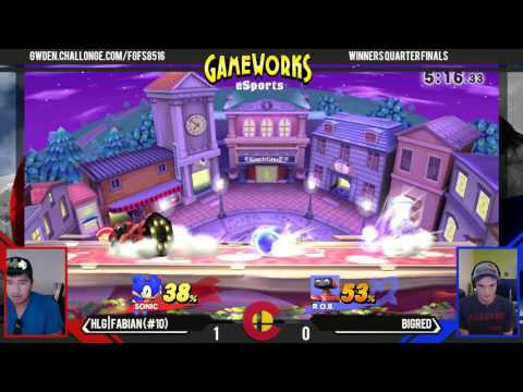 HLG|Fabian (Toon Link, Sonic) Vs. BigRed (R.O.B.) - WQF