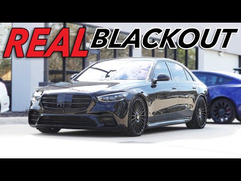 Blacking out Mercedes S580 with Vossen HF-8 Wheels