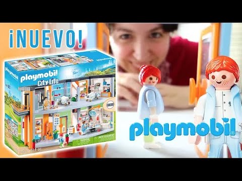 PLAYMOBIL - Gran Hospital y vehículos de Emergencias