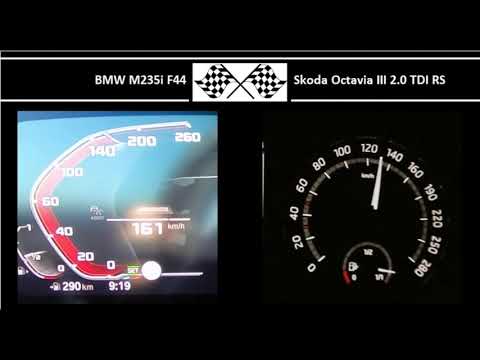 BMW M235i F44 VS. Skoda Octavia III 2.0 TDI RS - Acceleration 0-100km/h