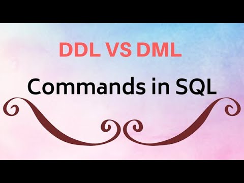 DDL VS DML Commands in SQL