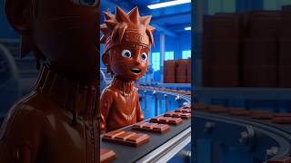 Naruto virou um menino de chocolate!