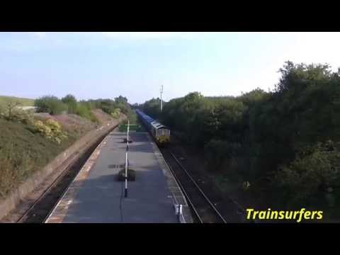 Freightliner Class 66 No. 66508 on 6F33 Bredbury - Runcorn FL @ Denton Stn on 11.09.15 - HD