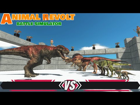 Semua Dinosaurus Menantang Trex - Animal Revolt Battle Simulator