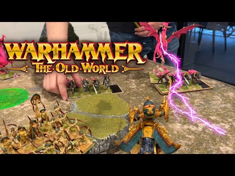 Warhammer the Old World Battle Report Dark Elves Vs Tomb Kings