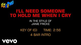 Janie Fricke - I&#39;ll Need Someone To Hold Me When I Cry (Karaoke EZ Sing)