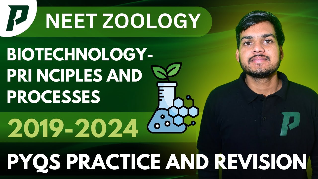 Biotechnology – Principles and Processes | NEET PYQ (2019-2024) | OP Sir | P Academy