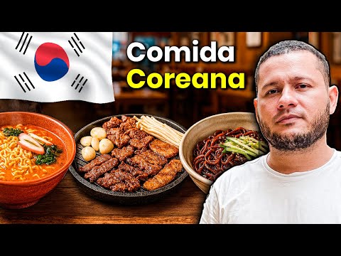 Trying Korean food for the first time