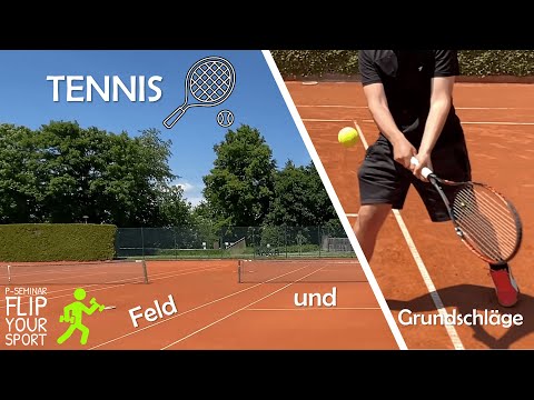 Tennis - Feld und Grundschläge