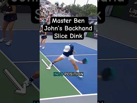 The Secret to Mastering Ben Johns’ Backhand Slice Dink #pickleball