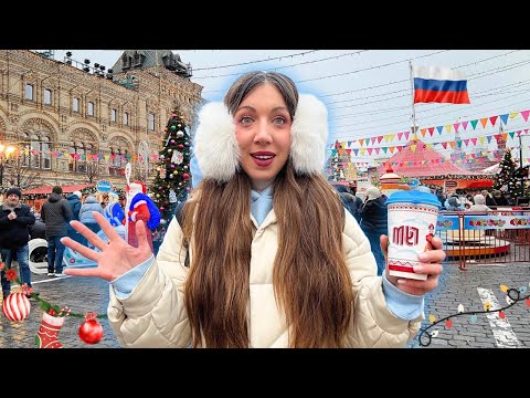 EVIL RUSSIA? Visiting New Year Winter Market in MOSCOW! 🌟 | Russia Vlog