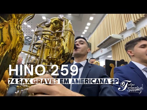 259 Só triunfará o de sincero coração! Central de Americana SP 14/10/2023 (74 Sax GRAVES no ensaio)