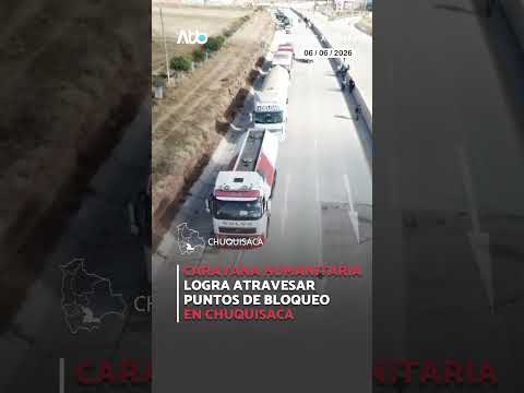 Caravana humanitaria logra atravesar puntos de bloqueo en Chuquisaca