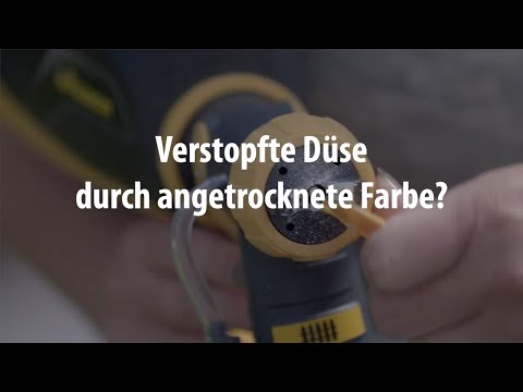 Verstopfte Düse | Tipps und Tricks beim Sprühen von Lacken und Lasuren | WAGNER