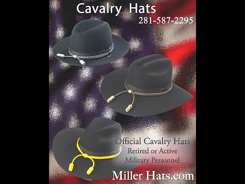 Top of the line Men's Black Cavalry Hats by Miller Hats. #cavalry #military #reenactment