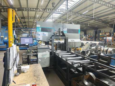 Band sawing machine with roller conveyor PEGAS 600 CAMEL X | 2009  