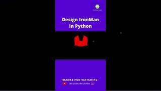 How to make iron man using Python | Design Ironman Avatar using Python.