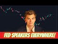 FED SPEAKERS EVERYWHERE! - Market Open With Short The Vix